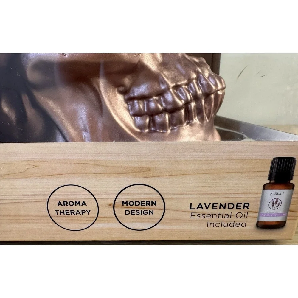 Mahli‎ Spooky Skull Aroma Diffuser LED Oil Pad Halloween Open Box Complete